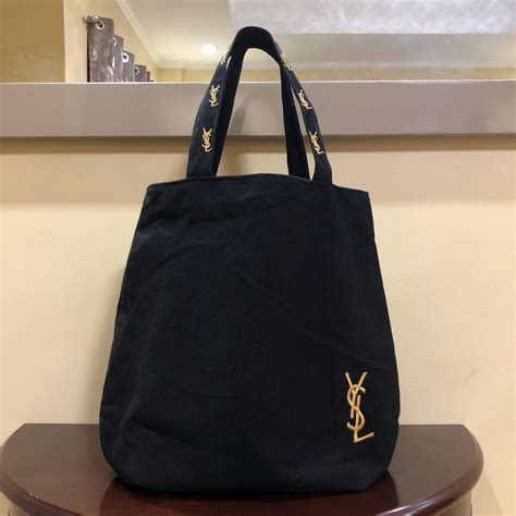 cotton tote bag ysl|yves saint laurent shopping tote.